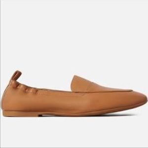 Everlane leather everyday caramel flat shoes 8